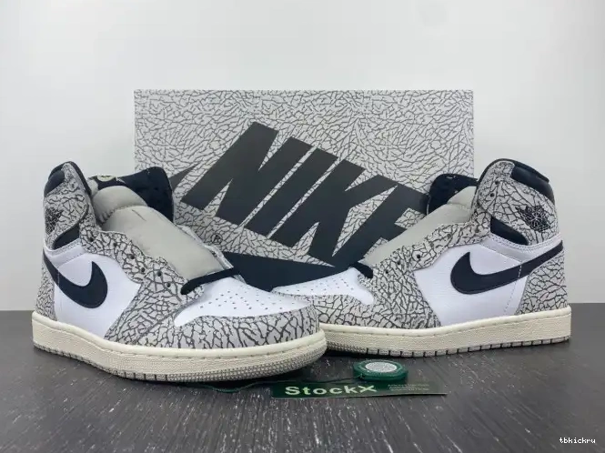 Rep TBK Cement White OG Air High 1 DZ5485-052 Jordan 0504